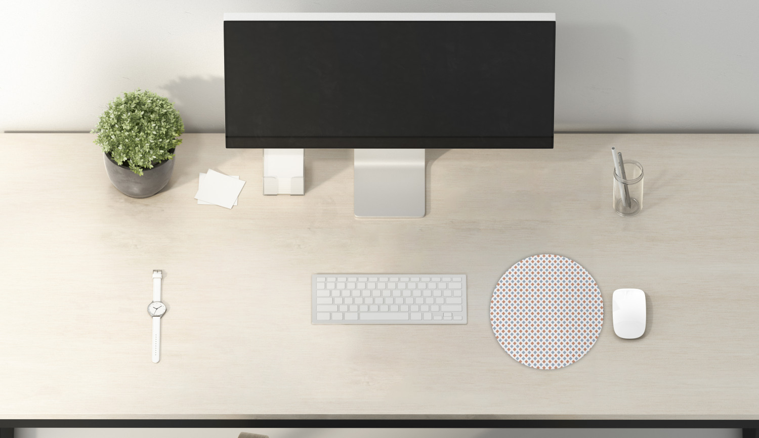 Ambesonne Modern Art Round Non-Slip Rubber Modern Gaming Mousepad, 8" - Afbeelding 29 van 123