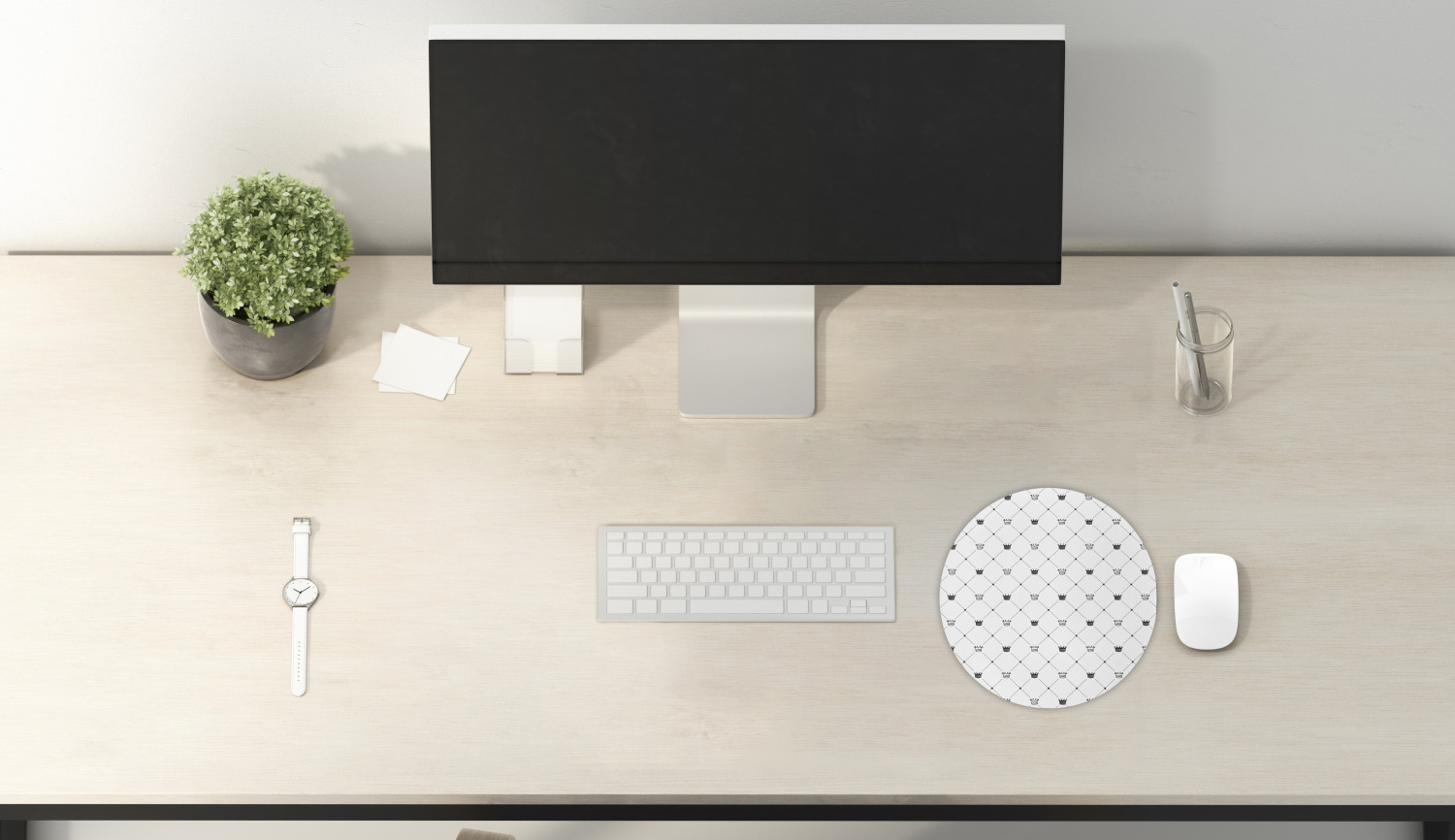 Ambesonne Modern Art Round Non-Slip Rubber Modern Gaming Mousepad, 8" - Afbeelding 69 van 123