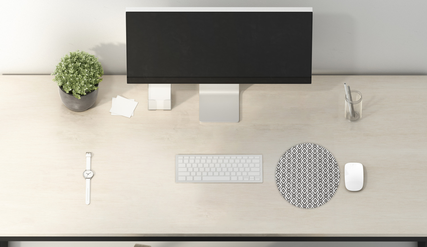 Ambesonne Modern Art Round Non-Slip Rubber Modern Gaming Mousepad, 8" - Afbeelding 53 van 123