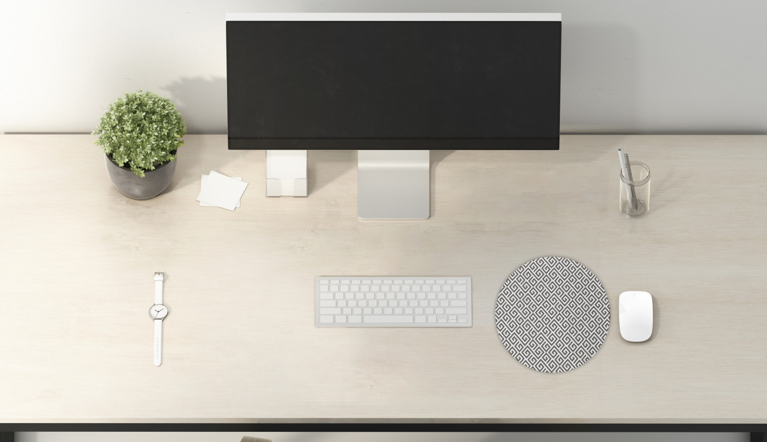 Ambesonne Modern Art Round Non-Slip Rubber Modern Gaming Mousepad, 8" - Afbeelding 55 van 123