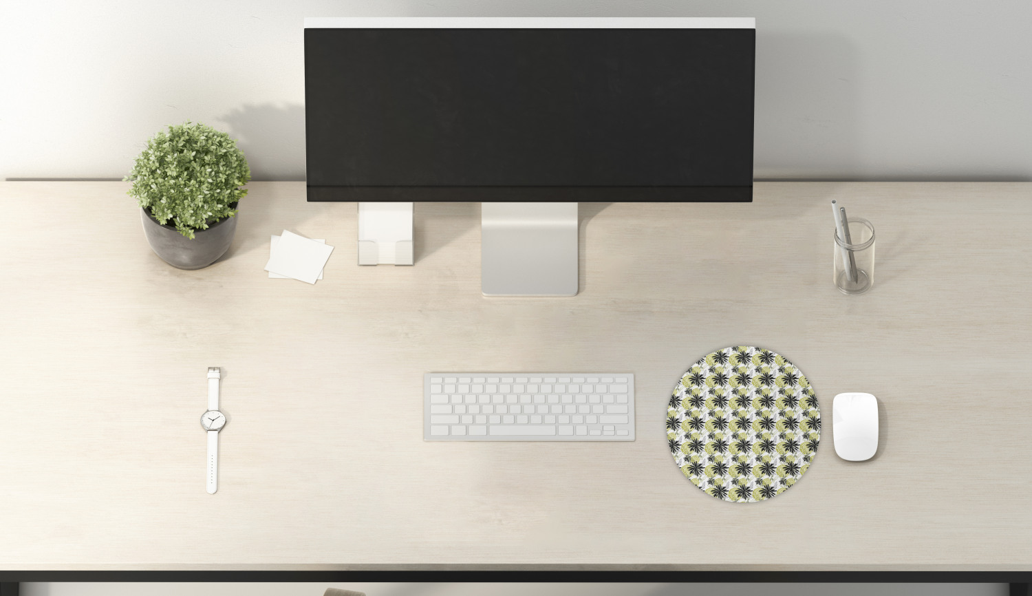 Ambesonne Modern Art Round Non-Slip Rubber Modern Gaming Mousepad, 8" - Afbeelding 43 van 123