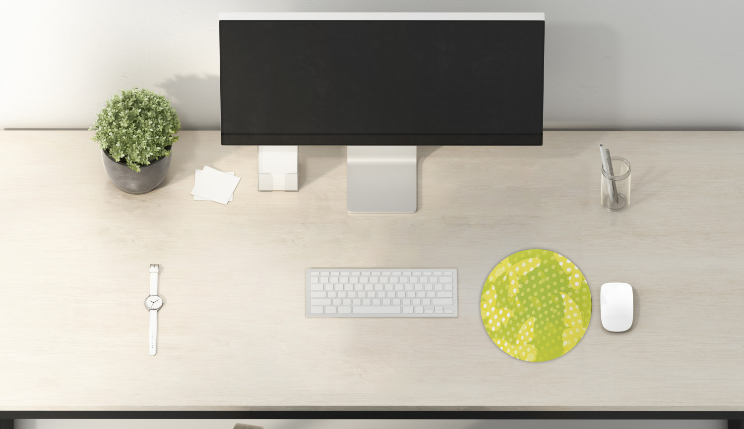 Ambesonne Modern Art Round Non-Slip Rubber Modern Gaming Mousepad, 8" - Afbeelding 17 van 123