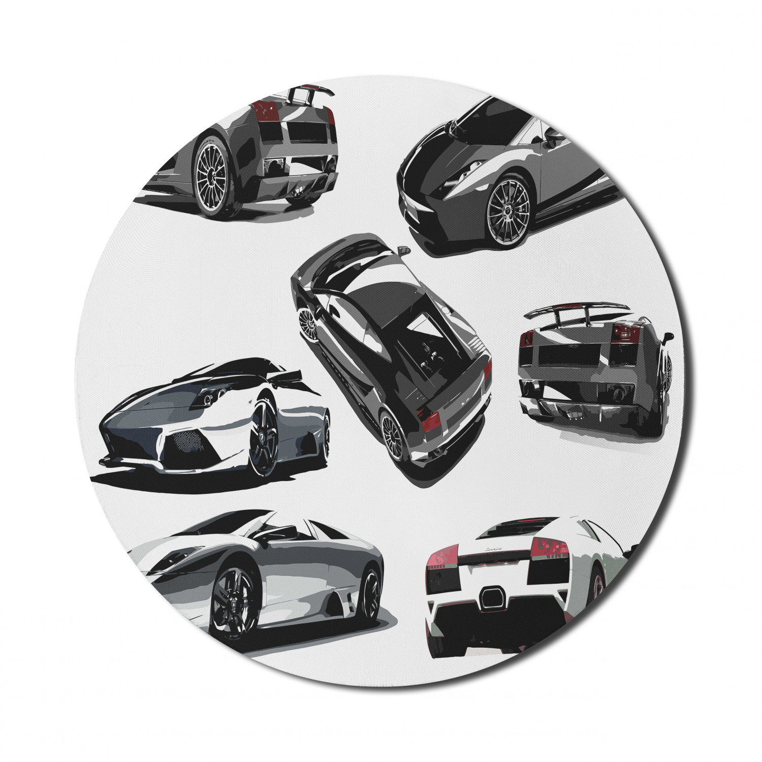 Ambesonne Modern Art Round Non-Slip Rubber Modern Gaming Mousepad, 8" - Afbeelding 18 van 123
