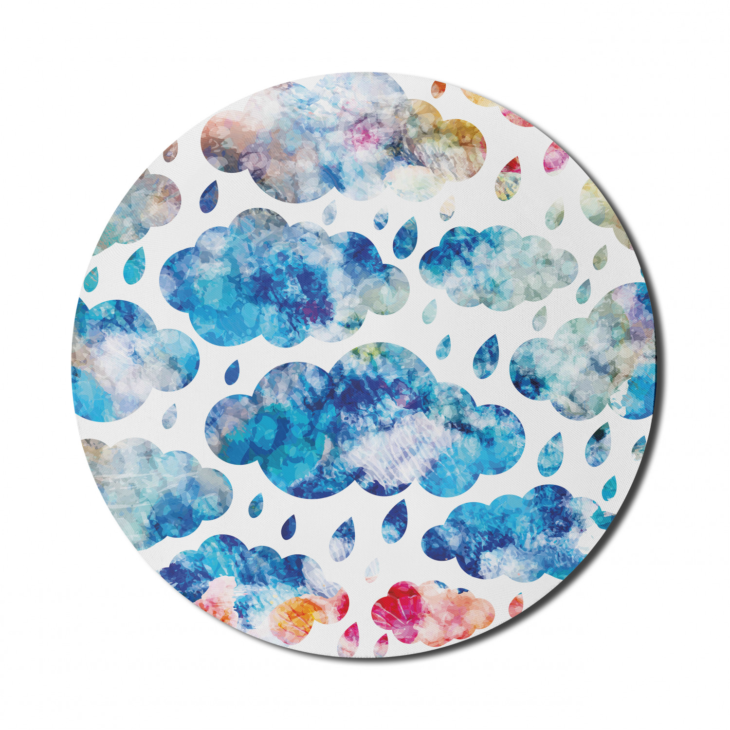 Ambesonne Modern Art Round Non-Slip Rubber Modern Gaming Mousepad, 8" - Afbeelding 24 van 123