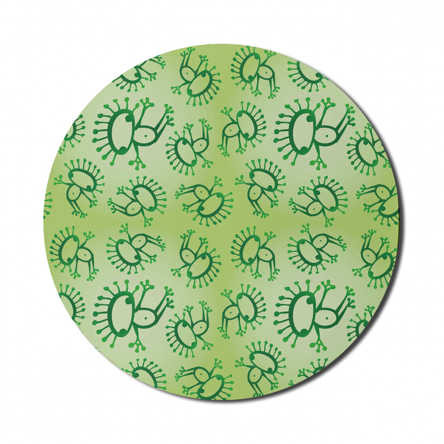 Ambesonne Green Print Round Non-Slip Rubber Modern Gaming Mousepad, 8" - Picture 26 of 123