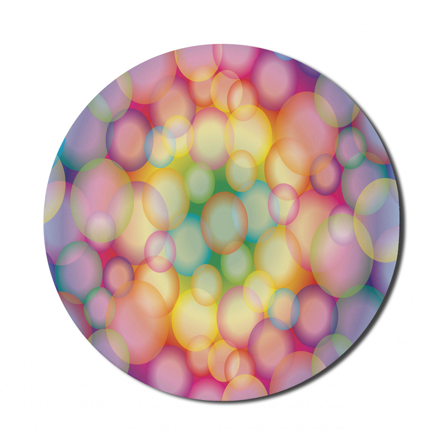 Ambesonne Modern Art Round Non-Slip Rubber Modern Gaming Mousepad, 8" - Afbeelding 62 van 123