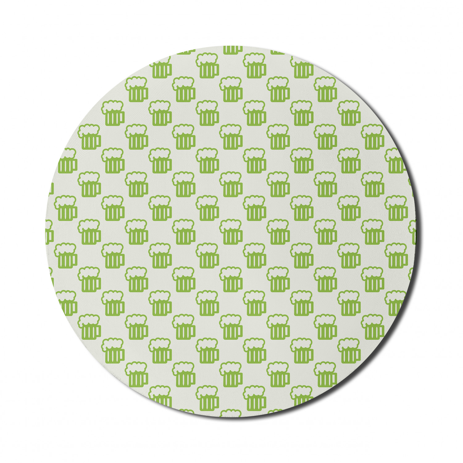 Ambesonne Green Print Round Non-Slip Rubber Modern Gaming Mousepad, 8" - Picture 34 of 123