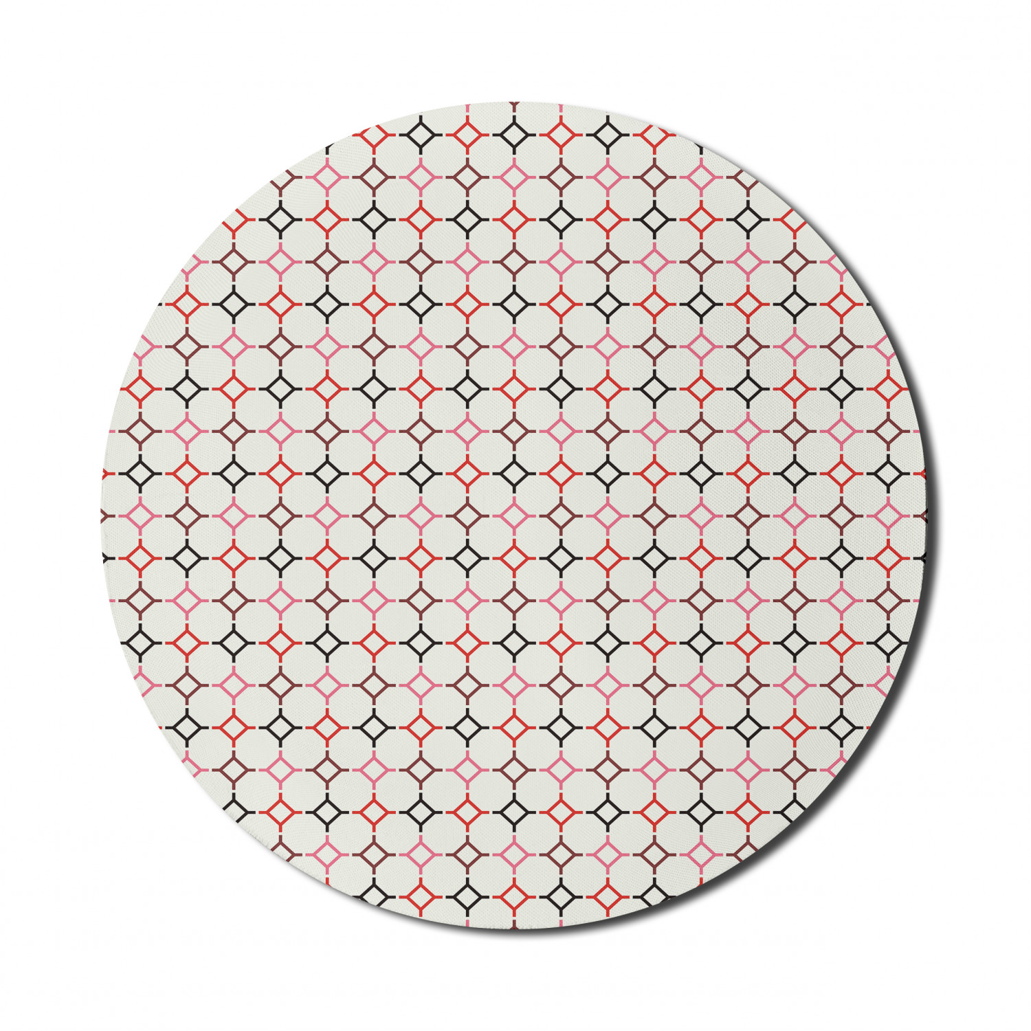 Ambesonne Modern Art Round Non-Slip Rubber Modern Gaming Mousepad, 8" - Afbeelding 64 van 123