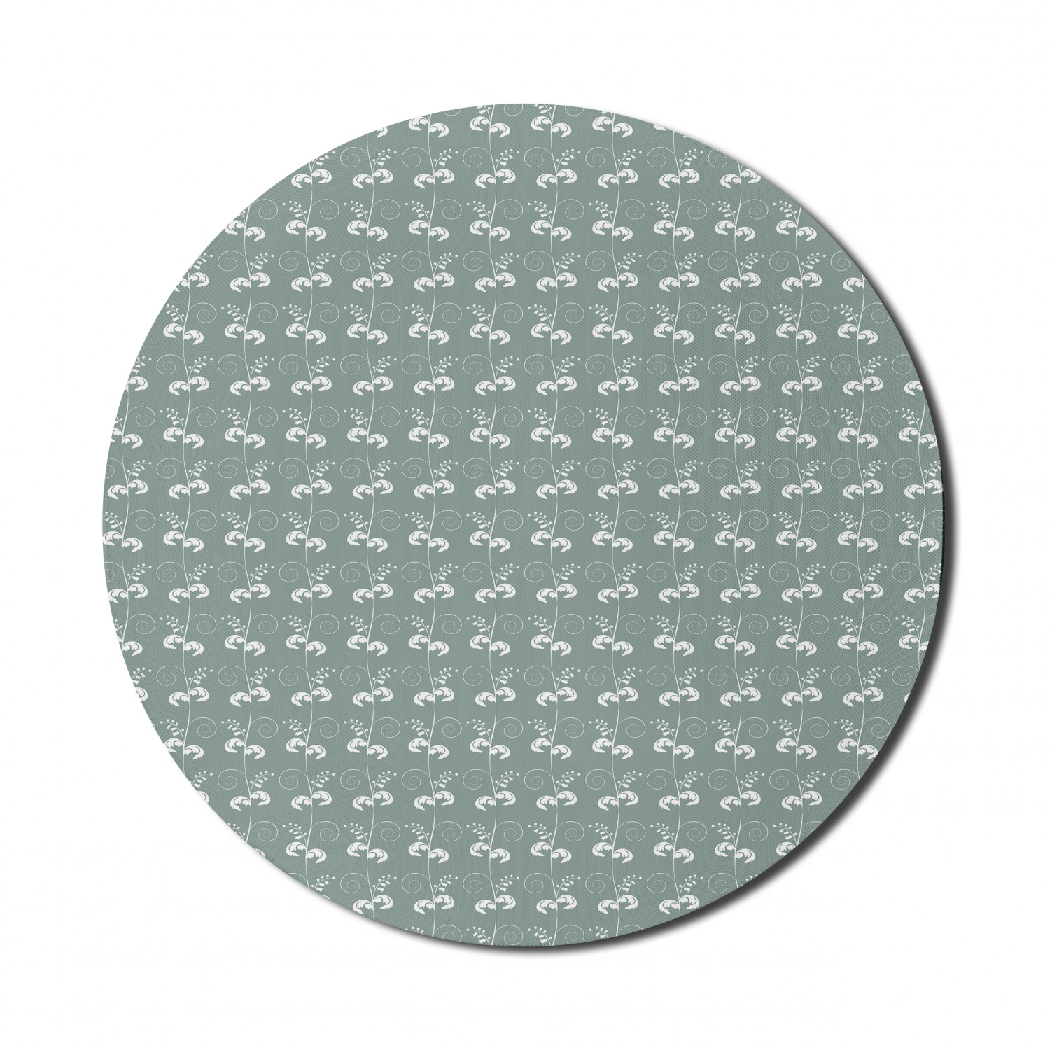 Ambesonne Green Print Round Non-Slip Rubber Modern Gaming Mousepad, 8" - Picture 108 of 123