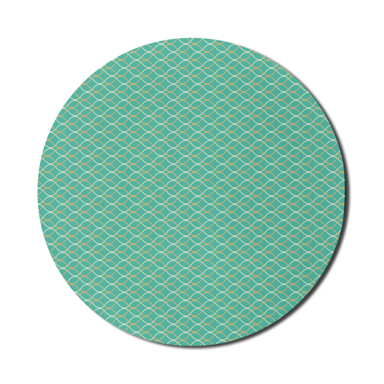 Ambesonne Modern Art Round Non-Slip Rubber Modern Gaming Mousepad, 8" - Afbeelding 114 van 123