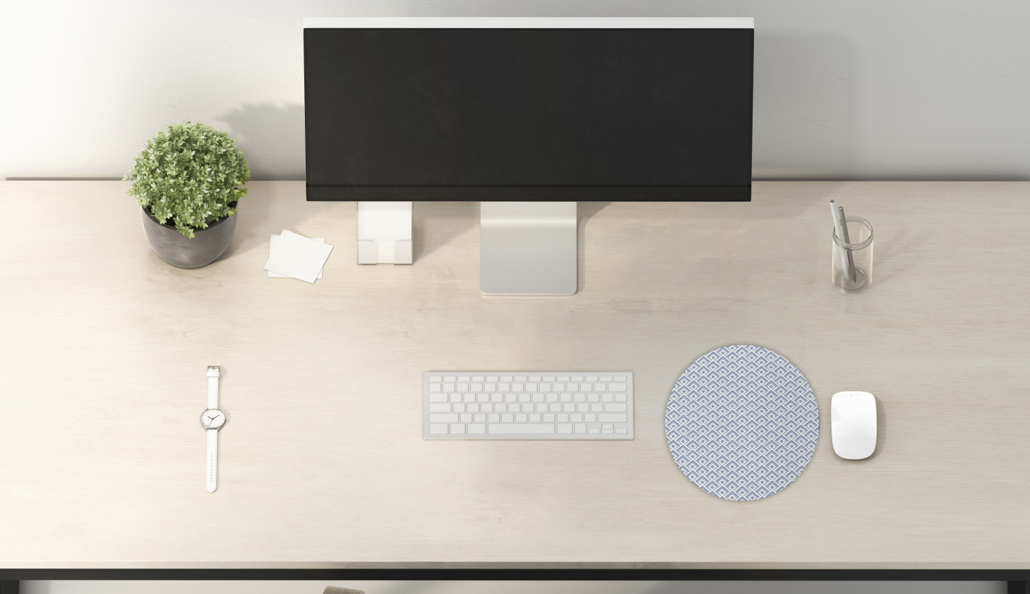 Ambesonne Modern Art Round Non-Slip Rubber Modern Gaming Mousepad, 8" - Afbeelding 35 van 123