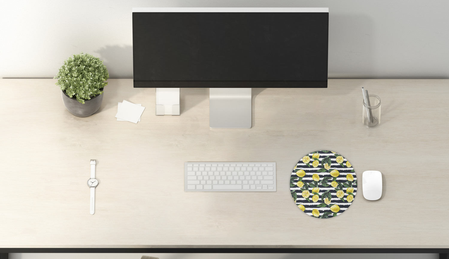Ambesonne Modern Art Round Non-Slip Rubber Modern Gaming Mousepad, 8" - Afbeelding 47 van 123