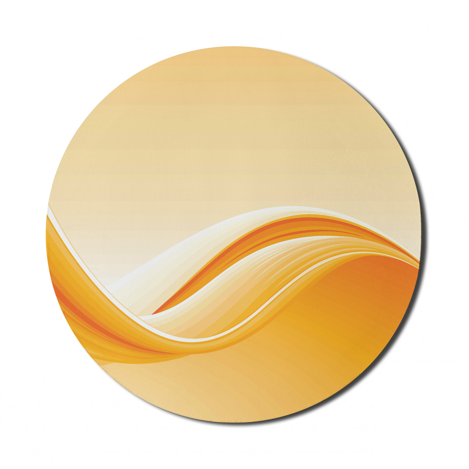Ambesonne Abstract Polygon Round Non-Slip Rubber Modern Gaming Mousepad, 8" - Picture 120 of 123