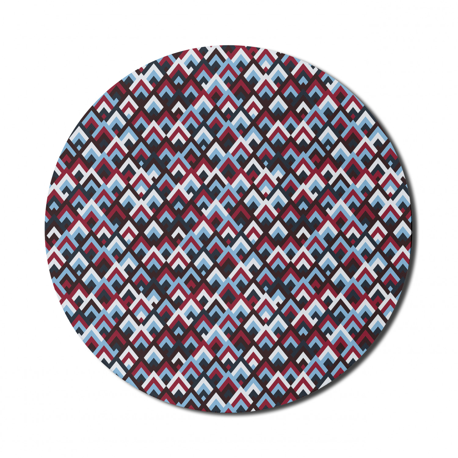 Ambesonne Abstract Polygon Round Non-Slip Rubber Modern Gaming Mousepad, 8" - Picture 52 of 123