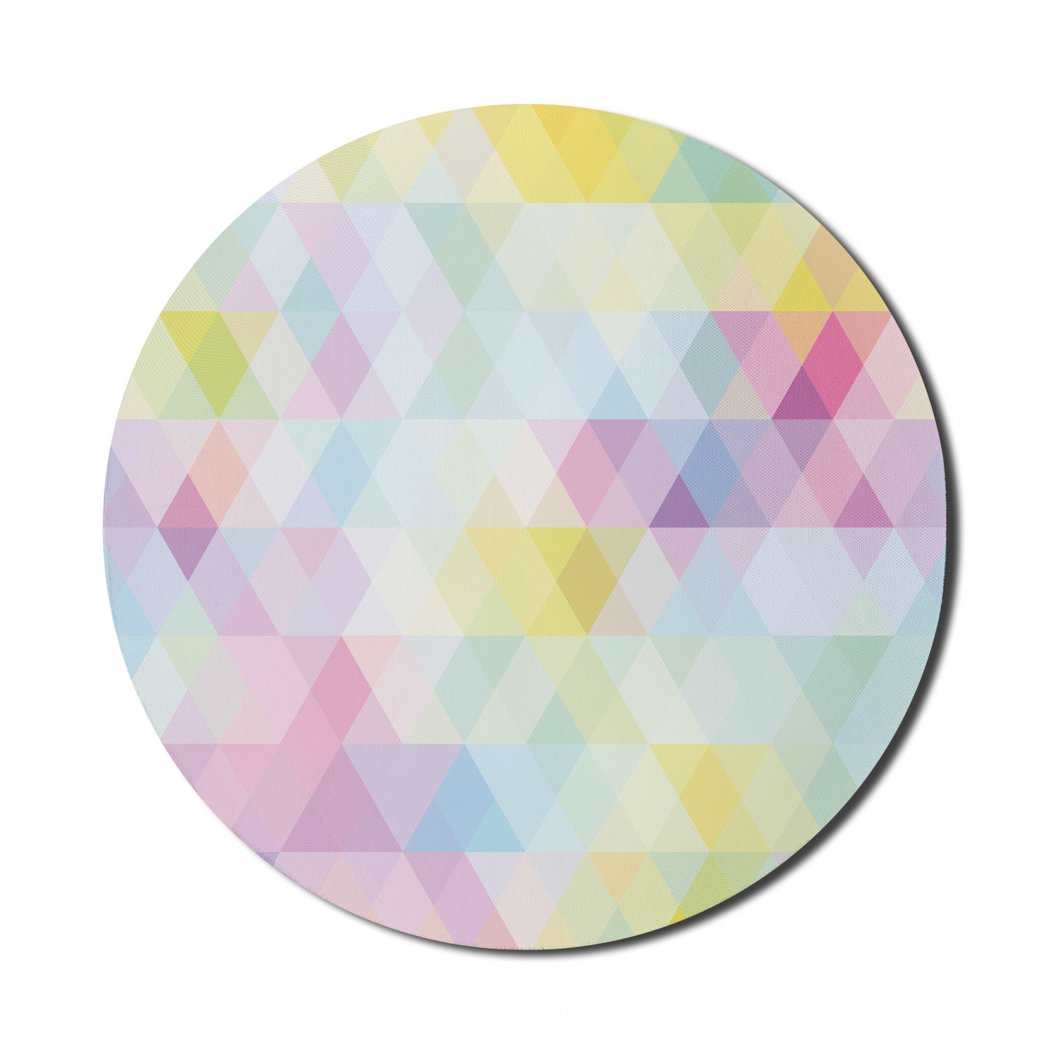 Ambesonne Abstract Polygon Round Non-Slip Rubber Modern Gaming Mousepad, 8" - Picture 50 of 123