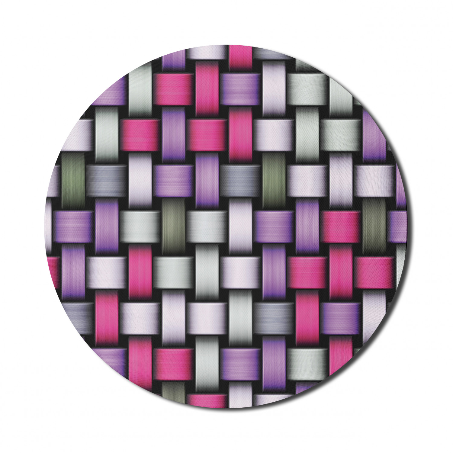 Ambesonne Abstract Polygon Round Non-Slip Rubber Modern Gaming Mousepad, 8" - Picture 68 of 123
