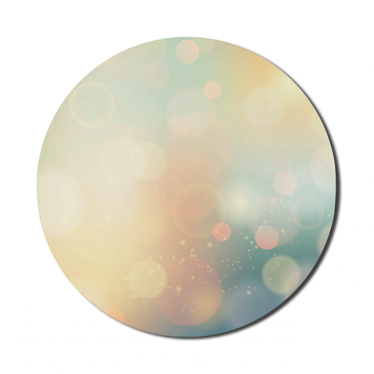 Ambesonne Abstract Polygon Round Non-Slip Rubber Modern Gaming Mousepad, 8" - Picture 80 of 123