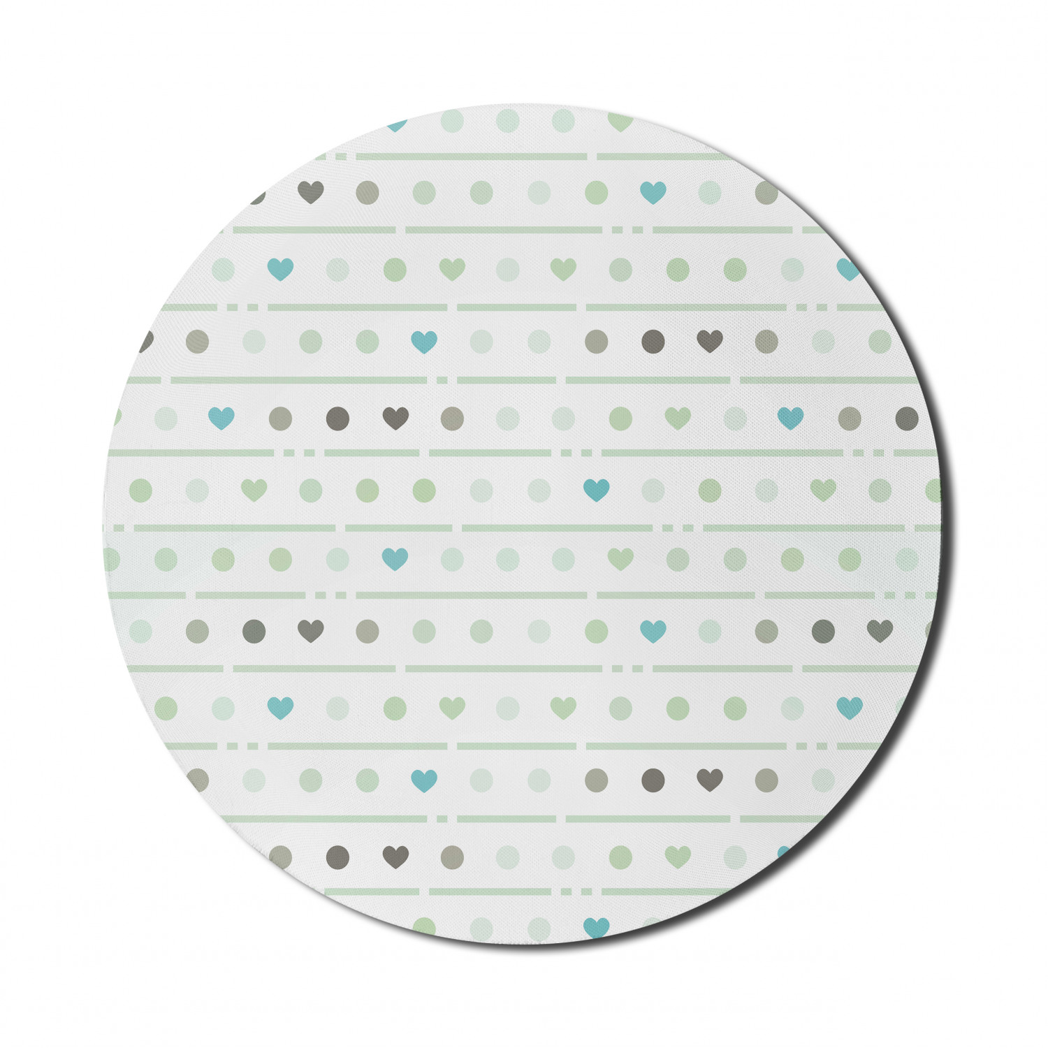 Ambesonne Green Print Round Non-Slip Rubber Modern Gaming Mousepad, 8" - Picture 78 of 123