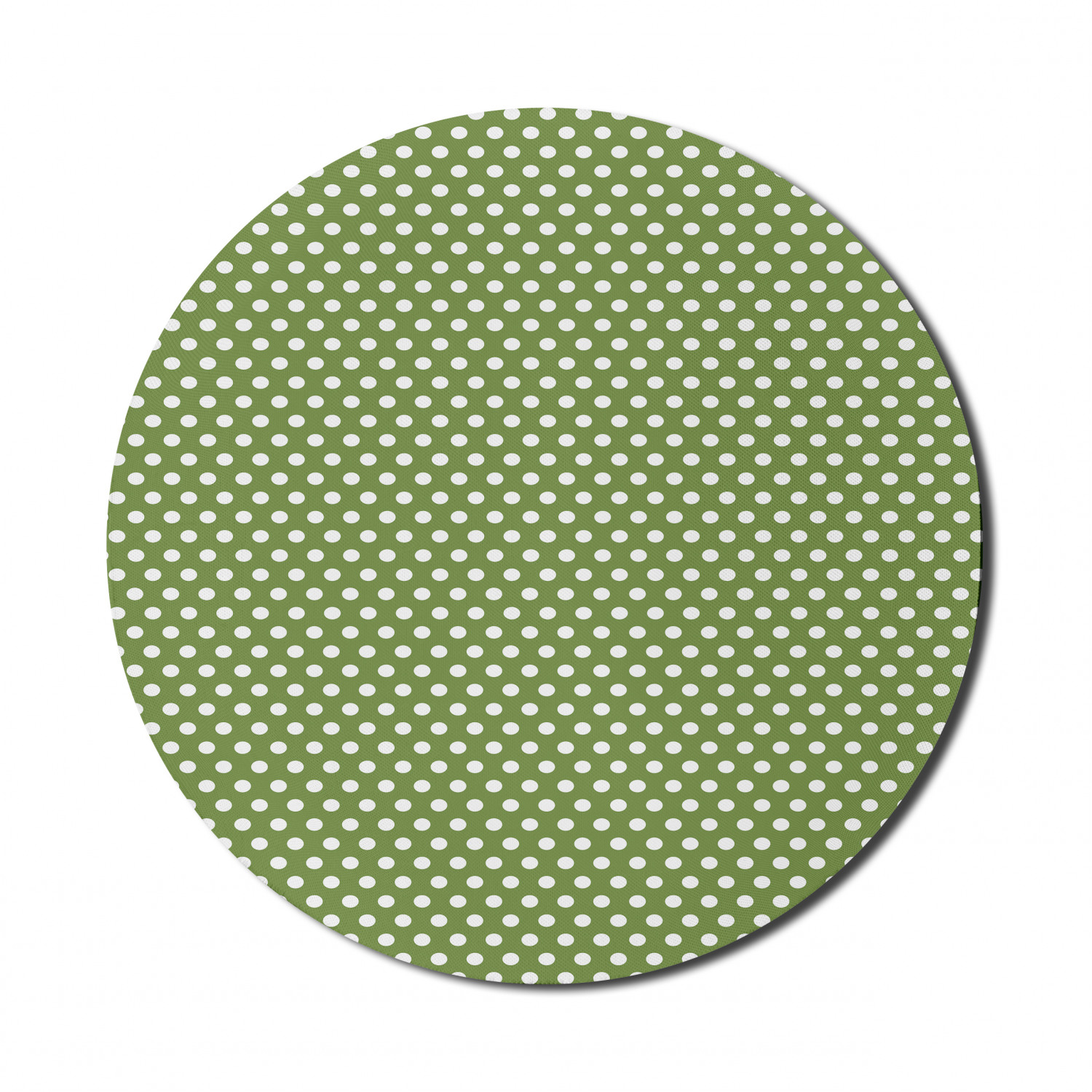 Ambesonne Green Print Round Non-Slip Rubber Modern Gaming Mousepad, 8" - Picture 122 of 123