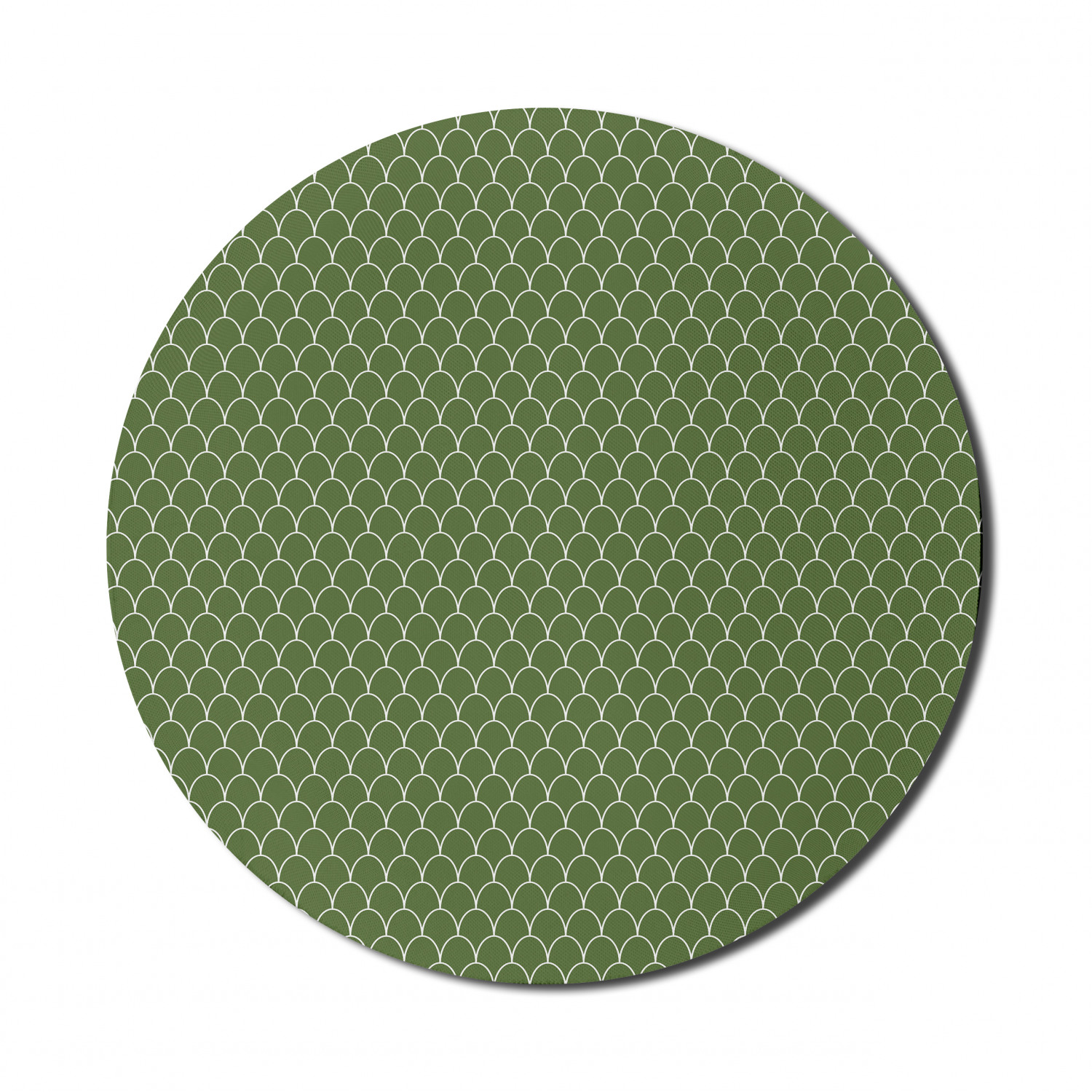 Ambesonne Green Print Round Non-Slip Rubber Modern Gaming Mousepad, 8" - Picture 42 of 123