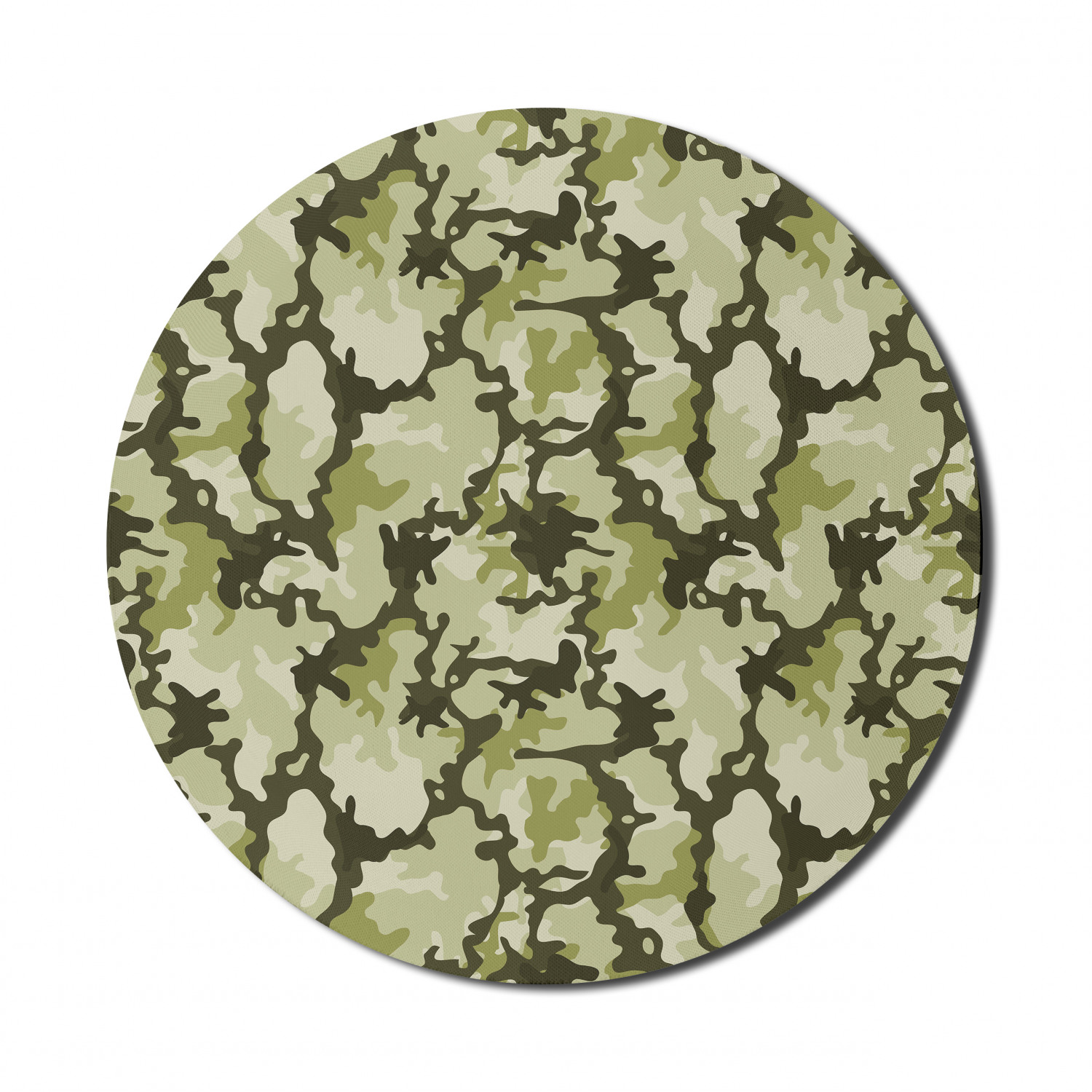 Ambesonne Green Print Round Non-Slip Rubber Modern Gaming Mousepad, 8" - Picture 56 of 123