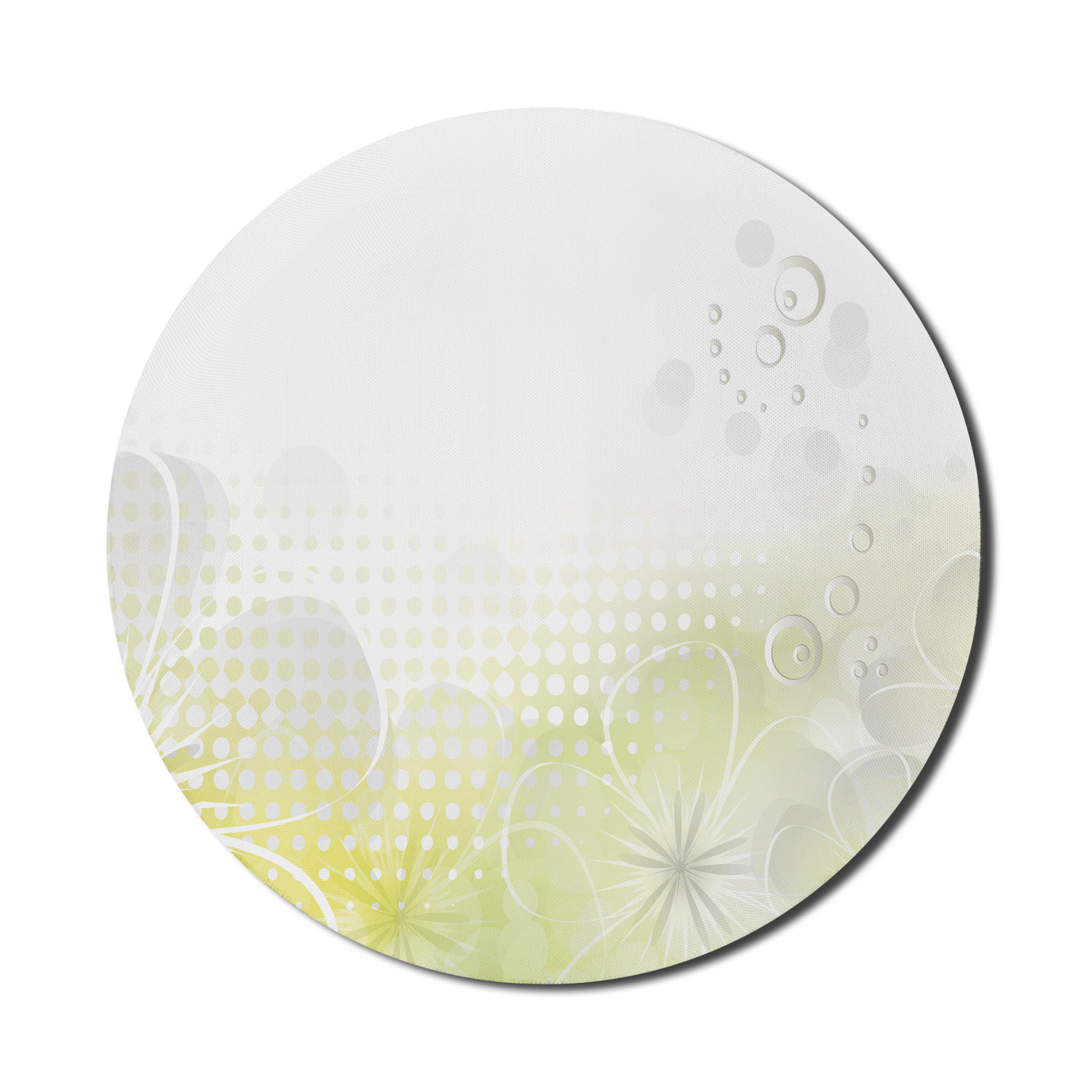 Ambesonne Abstract Polygon Round Non-Slip Rubber Modern Gaming Mousepad, 8" - Picture 18 of 123