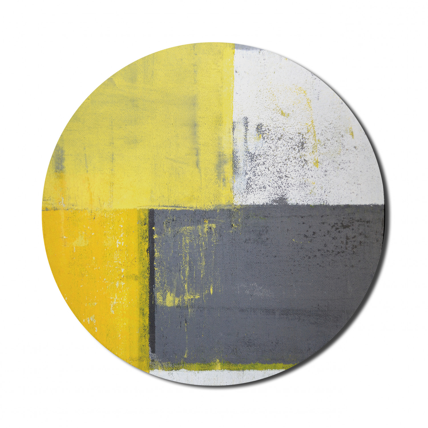 Ambesonne Abstract Polygon Round Non-Slip Rubber Modern Gaming Mousepad, 8" - Picture 84 of 123