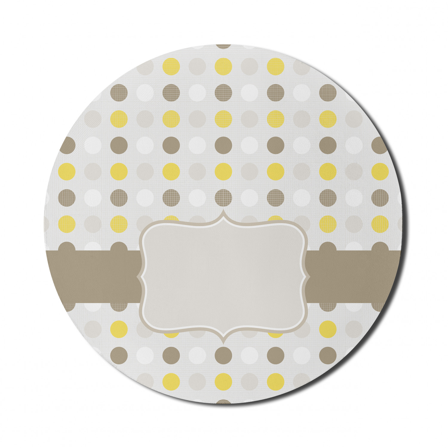 Ambesonne Abstract Polygon Round Non-Slip Rubber Modern Gaming Mousepad, 8" - Picture 90 of 123