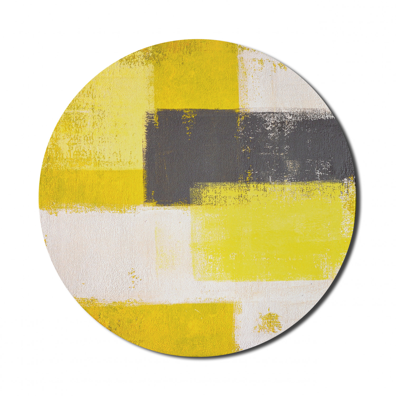 Ambesonne Abstract Polygon Round Non-Slip Rubber Modern Gaming Mousepad, 8" - Picture 56 of 123