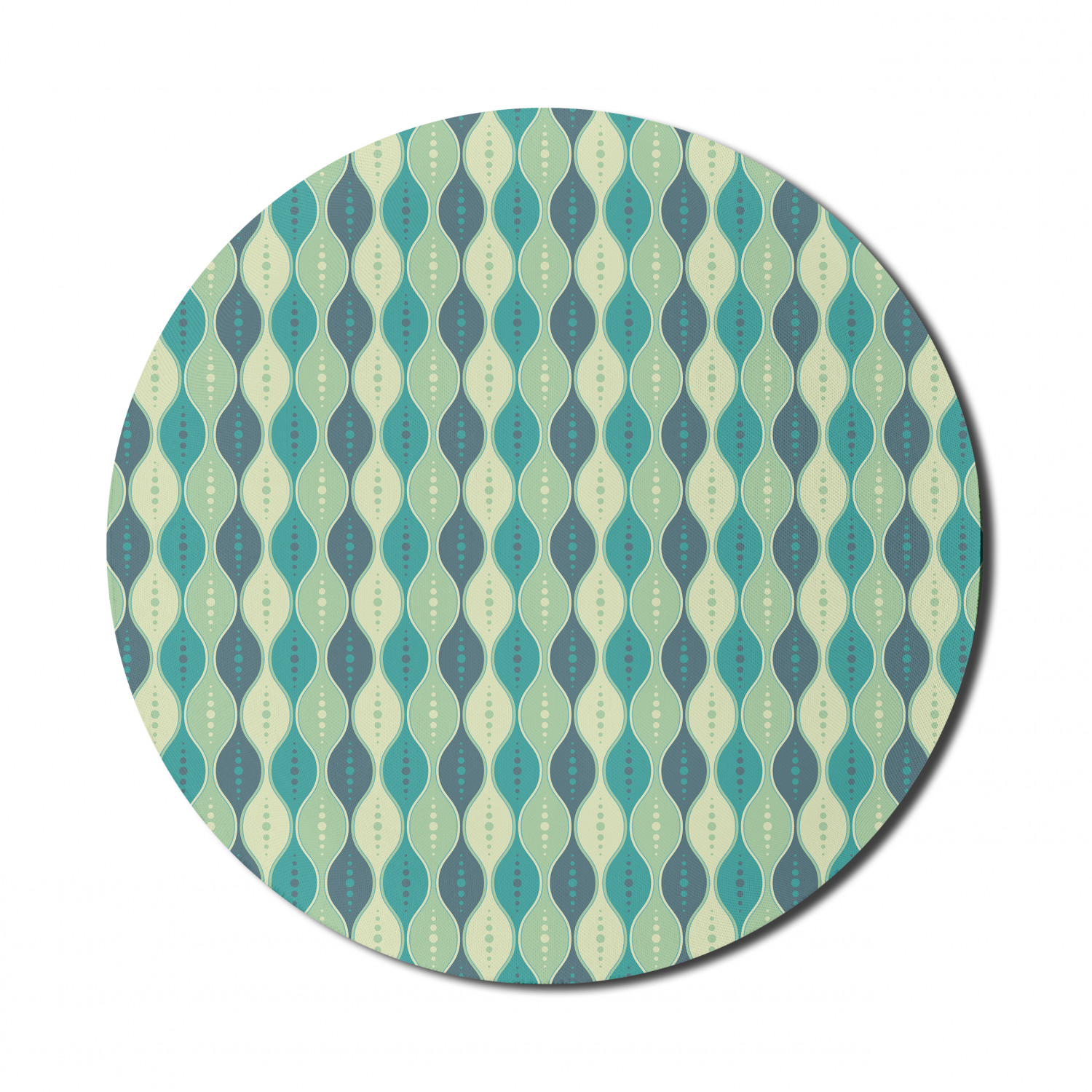 Ambesonne Absurd Pattern Round Non-Slip Rubber Modern Gaming Mousepad, 8" - Picture 80 of 123