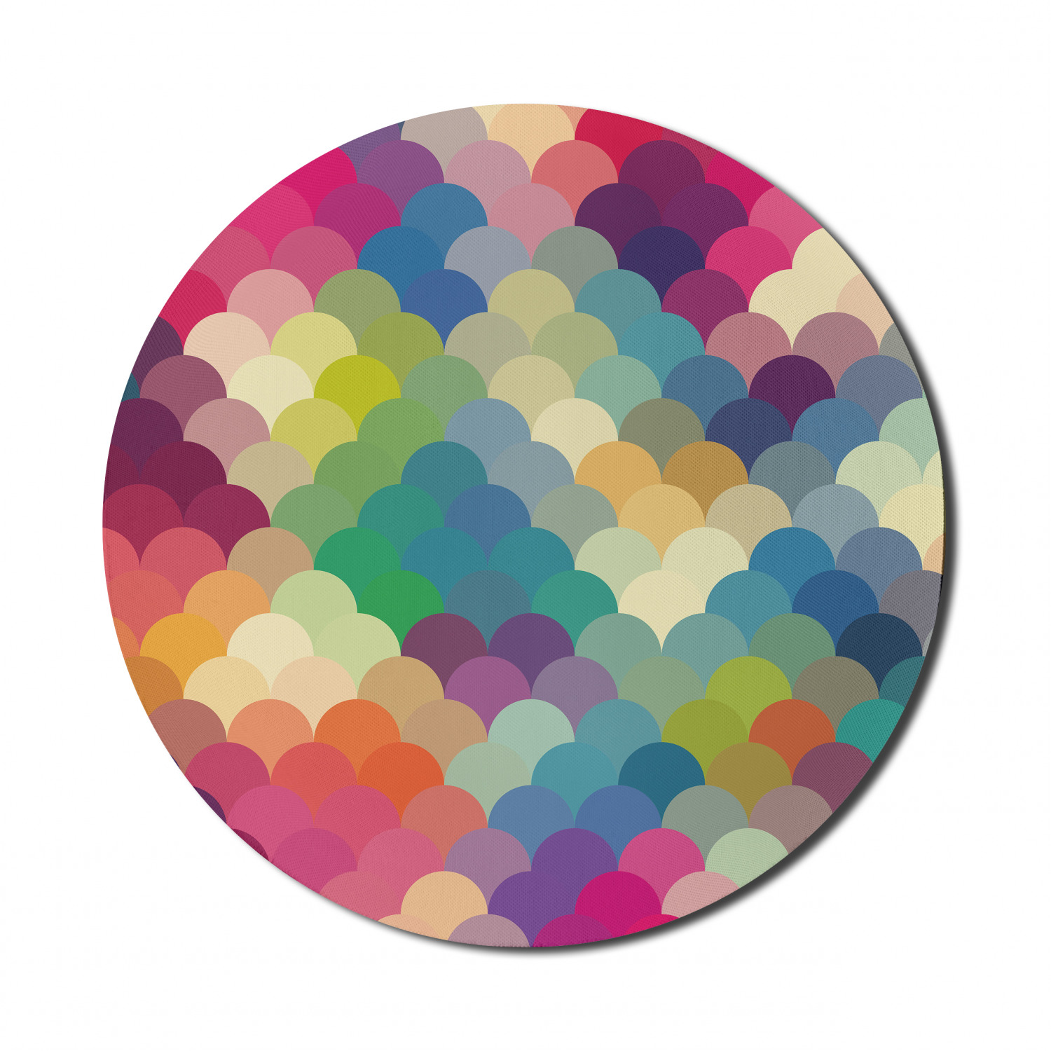 Ambesonne Absurd Pattern Round Non-Slip Rubber Modern Gaming Mousepad, 8" - Picture 22 of 123