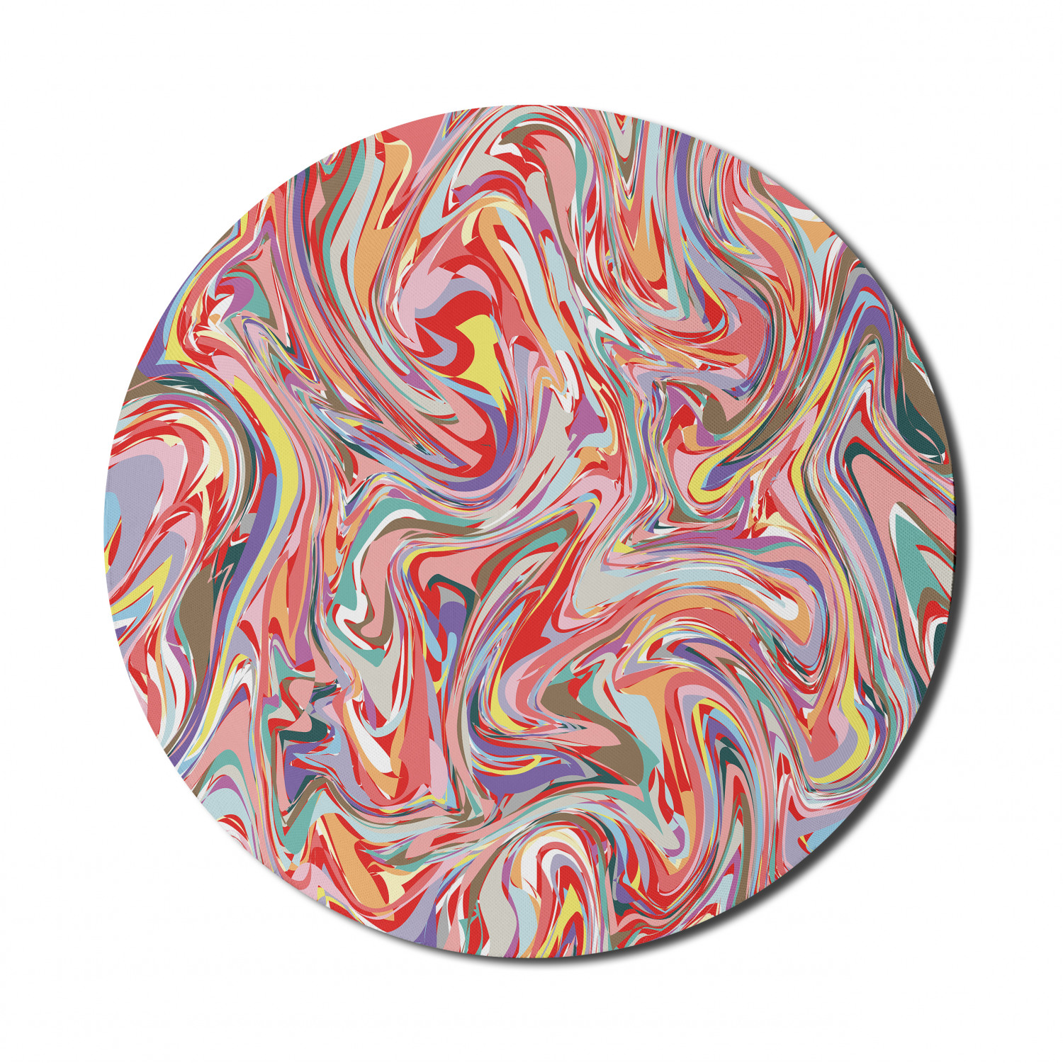 Ambesonne Absurd Pattern Round Non-Slip Rubber Modern Gaming Mousepad, 8" - Picture 40 of 123