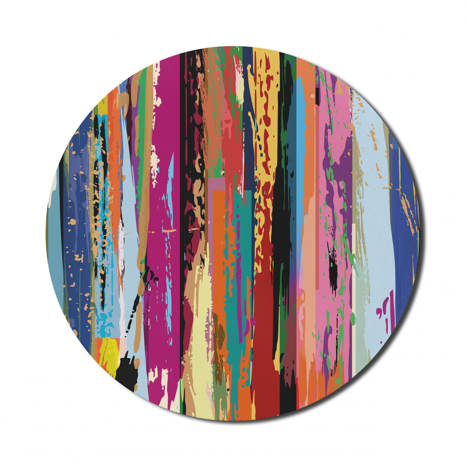 Ambesonne Absurd Pattern Round Non-Slip Rubber Modern Gaming Mousepad, 8" - Picture 108 of 123