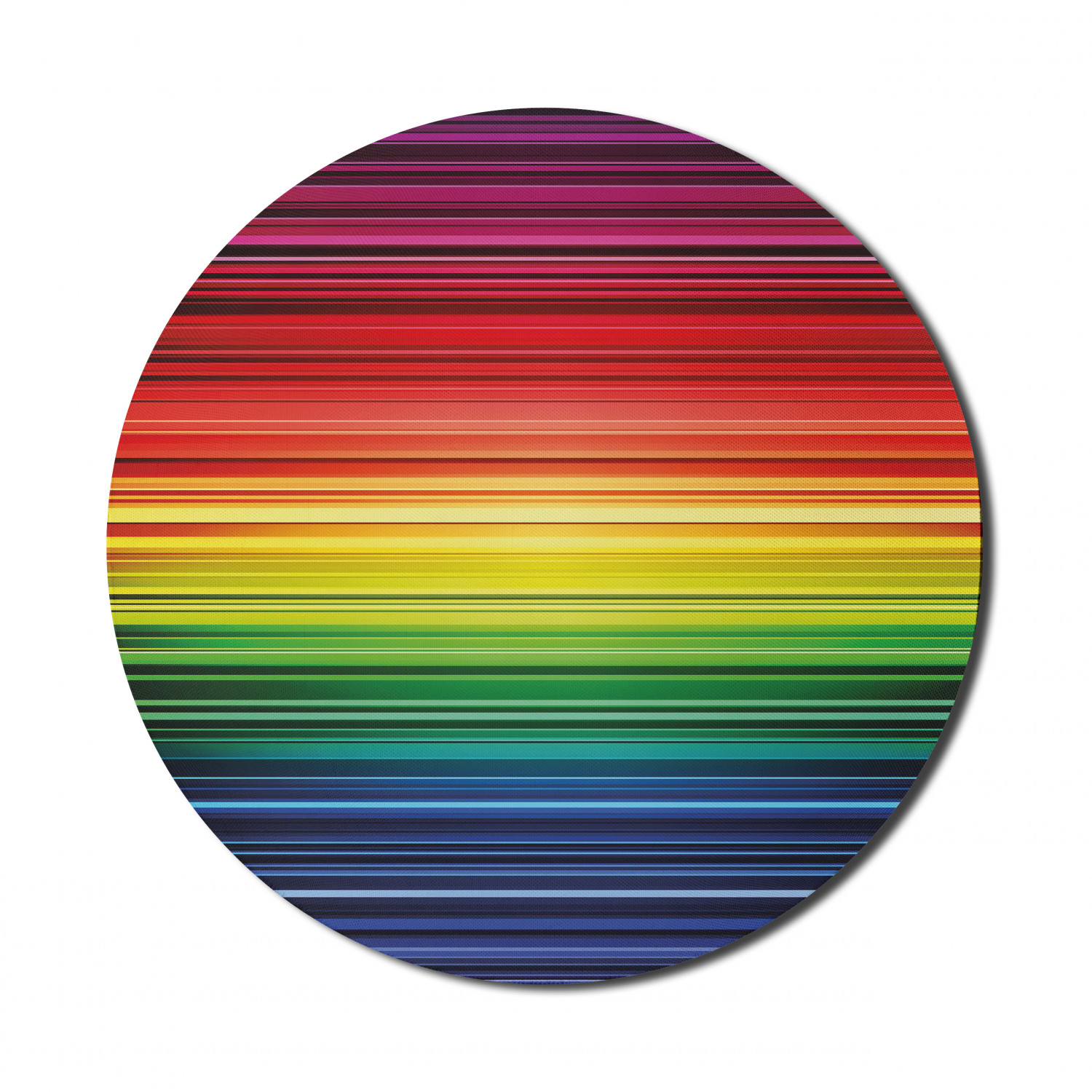 Ambesonne Absurd Pattern Round Non-Slip Rubber Modern Gaming Mousepad, 8" - Picture 86 of 123