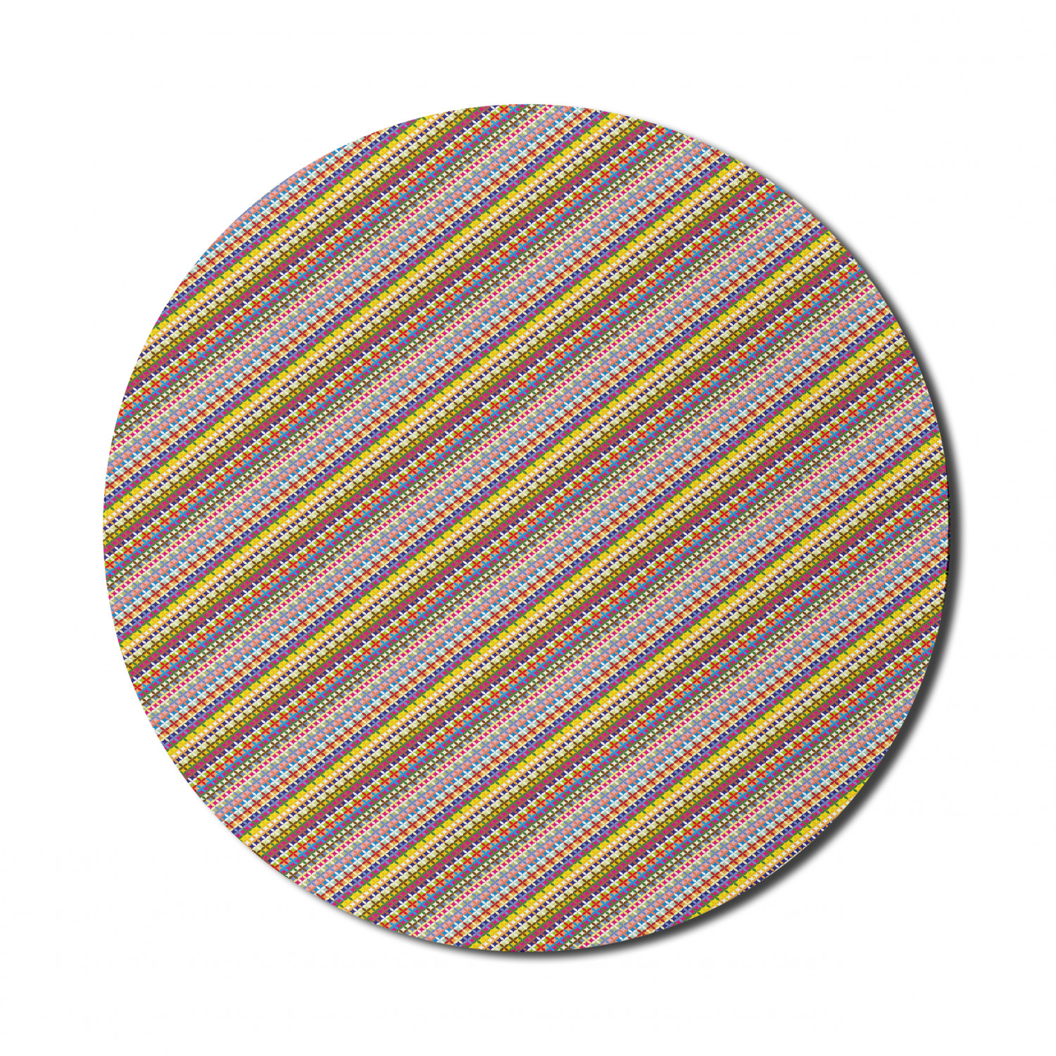 Ambesonne Absurd Pattern Round Non-Slip Rubber Modern Gaming Mousepad, 8" - Picture 42 of 123