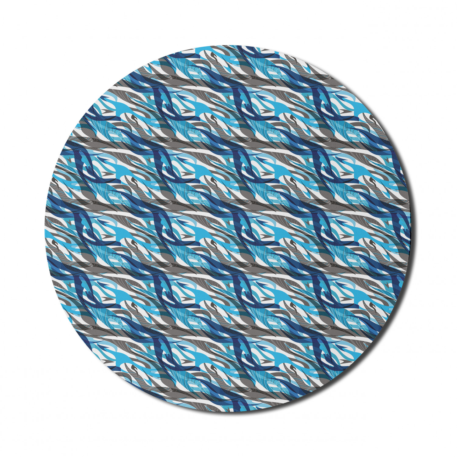 Ambesonne Absurd Pattern Round Non-Slip Rubber Modern Gaming Mousepad, 8" - Picture 66 of 123
