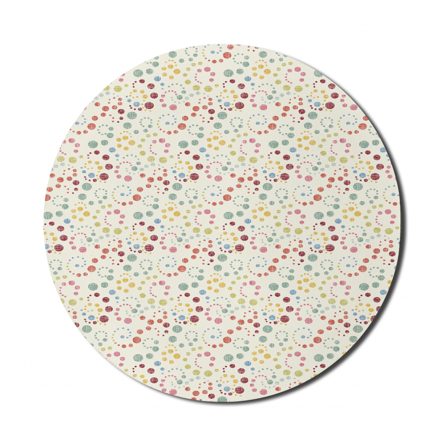 Ambesonne Absurd Pattern Round Non-Slip Rubber Modern Gaming Mousepad, 8" - Picture 32 of 123