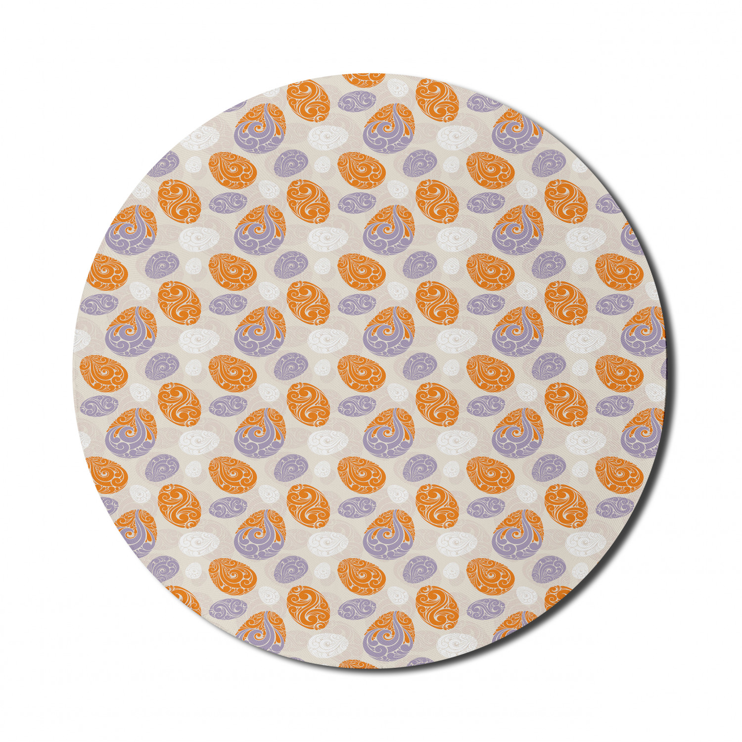 Ambesonne Absurd Pattern Round Non-Slip Rubber Modern Gaming Mousepad, 8" - Picture 78 of 123