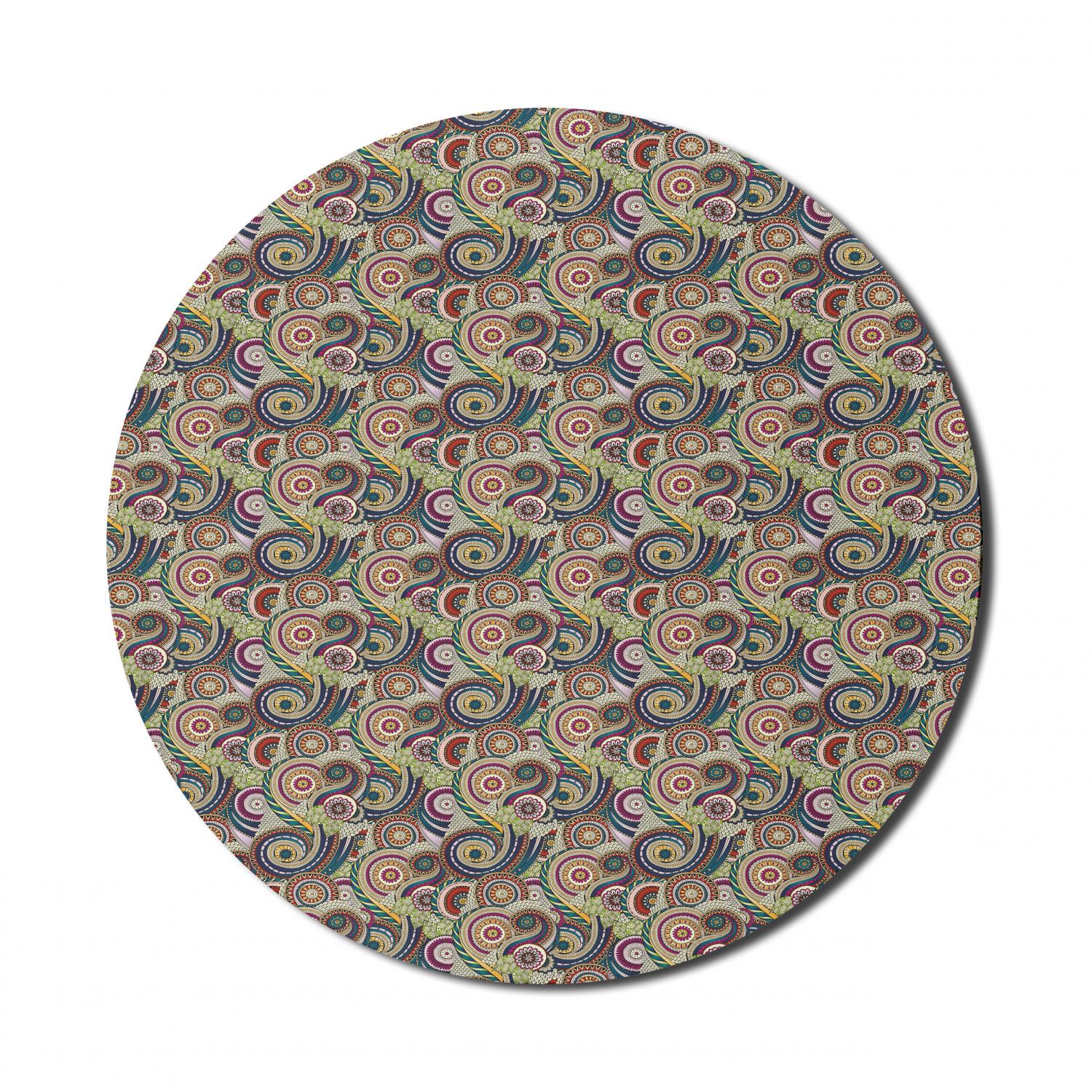 Ambesonne Absurd Pattern Round Non-Slip Rubber Modern Gaming Mousepad, 8" - Picture 34 of 123
