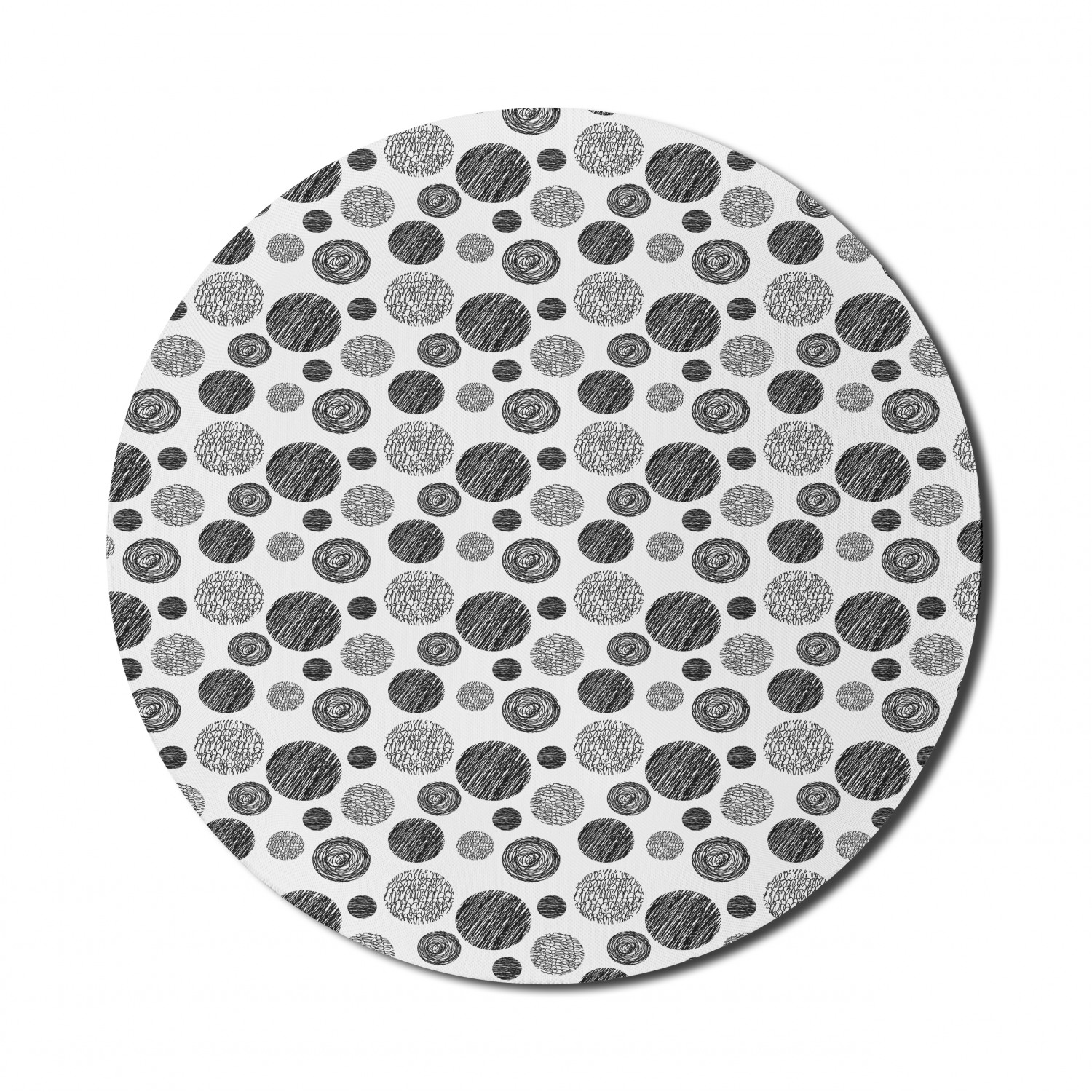 Ambesonne Absurd Pattern Round Non-Slip Rubber Modern Gaming Mousepad, 8" - Picture 18 of 123