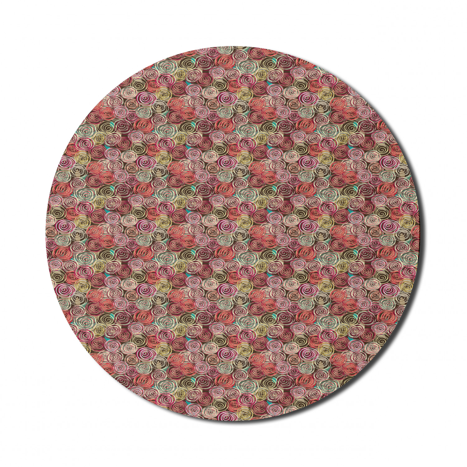Ambesonne Absurd Pattern Round Non-Slip Rubber Modern Gaming Mousepad, 8" - Picture 90 of 123