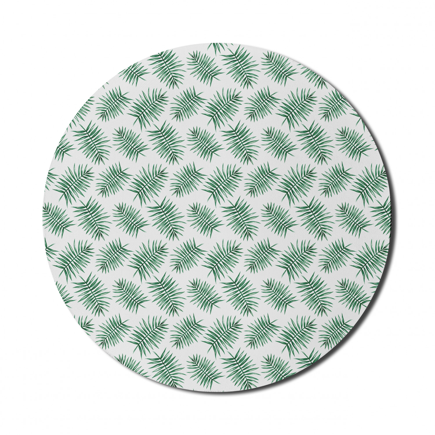 Ambesonne Green Print Round Non-Slip Rubber Modern Gaming Mousepad, 8" - Picture 116 of 123