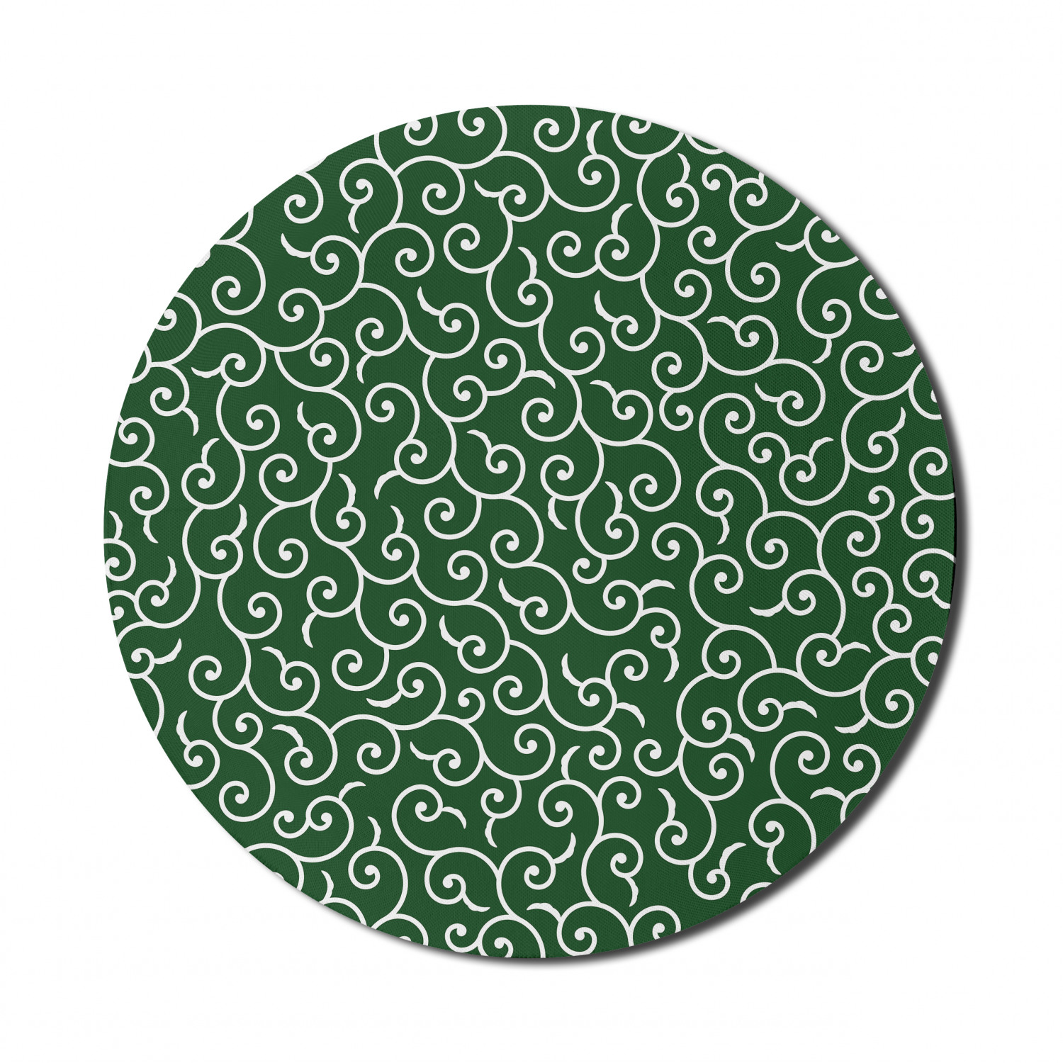 Ambesonne Green Print Round Non-Slip Rubber Modern Gaming Mousepad, 8" - Picture 54 of 123