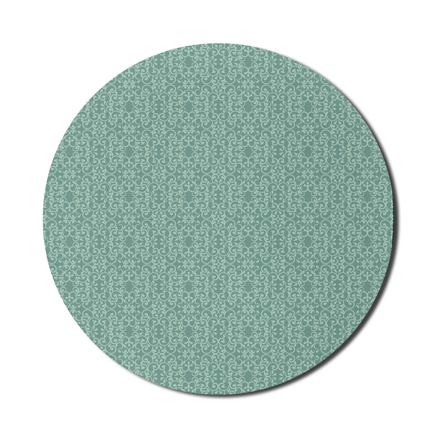 Ambesonne Green Print Round Non-Slip Rubber Modern Gaming Mousepad, 8" - Picture 112 of 123