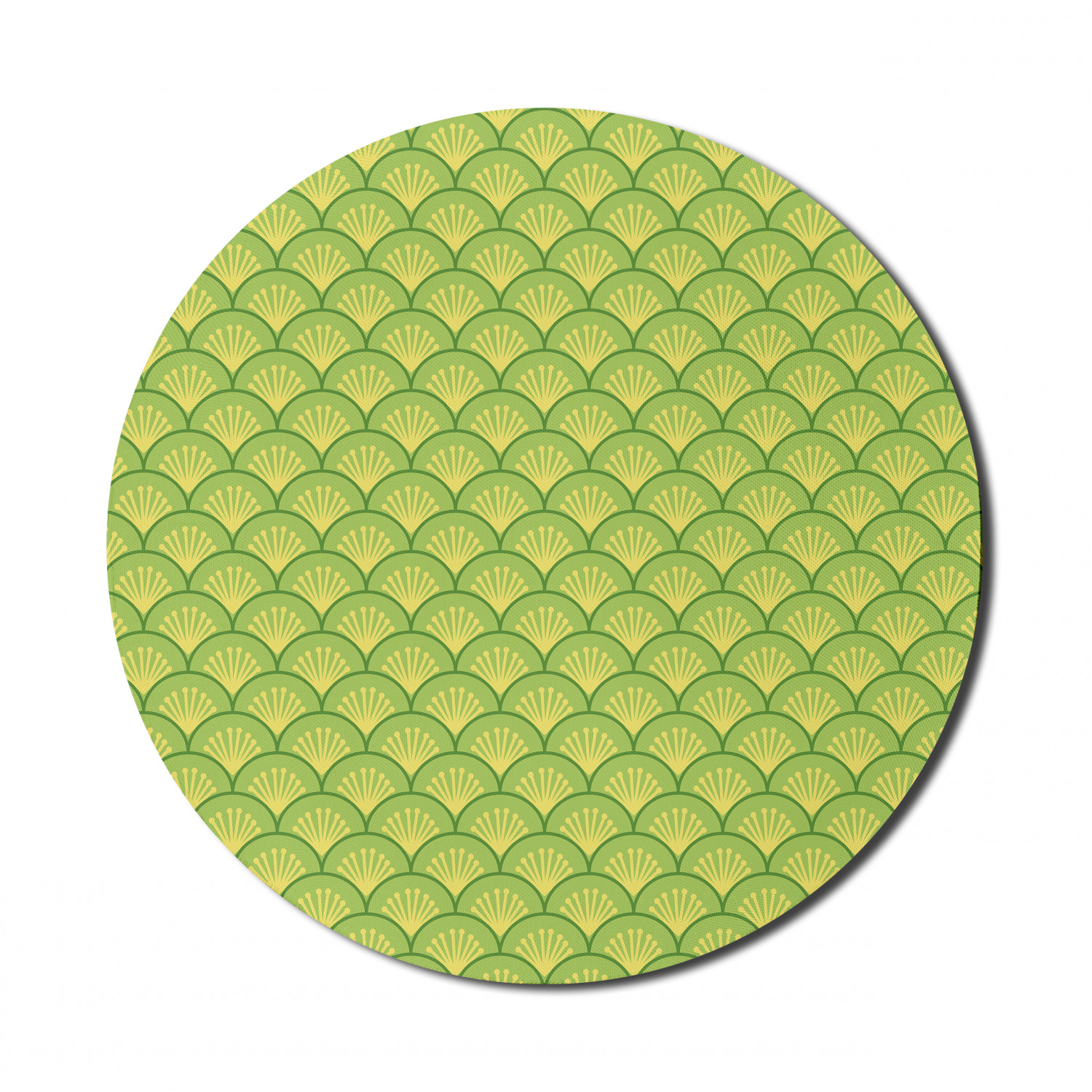 Ambesonne Green Print Round Non-Slip Rubber Modern Gaming Mousepad, 8" - Picture 52 of 123