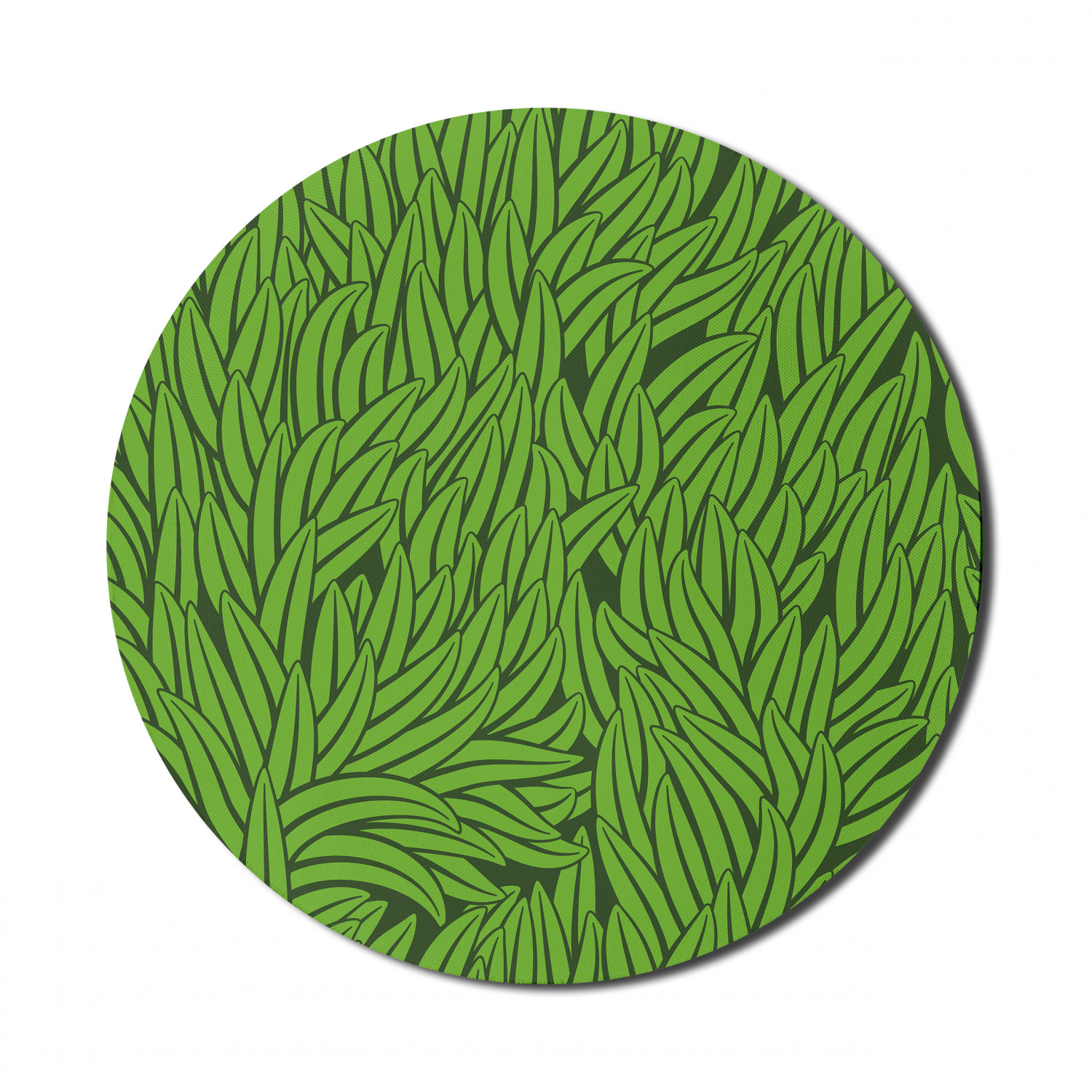 Ambesonne Green Print Round Non-Slip Rubber Modern Gaming Mousepad, 8" - Picture 44 of 123