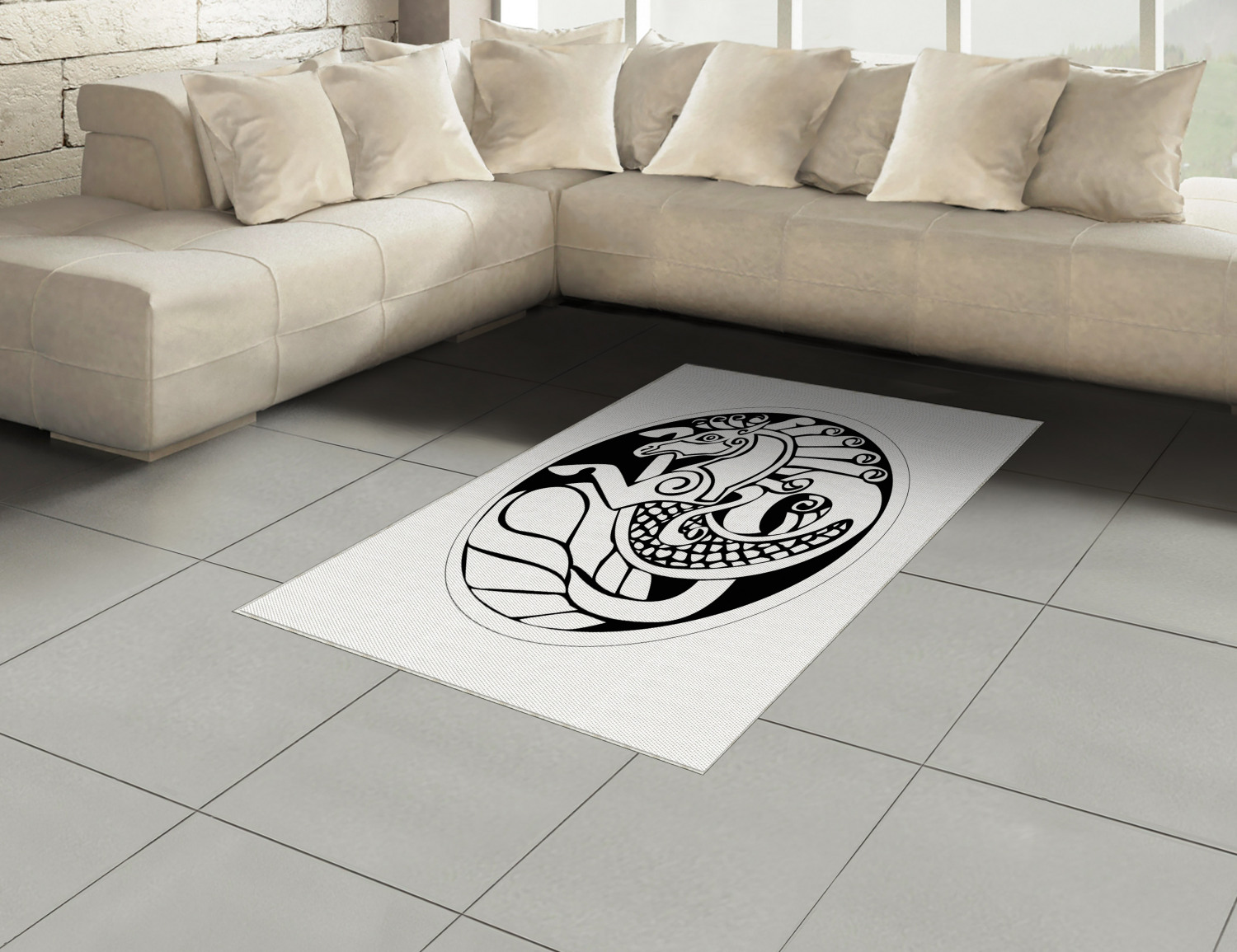 Details About Celtic Area Rug Decorative Flat Woven Accent Home Decor 2 Sizes