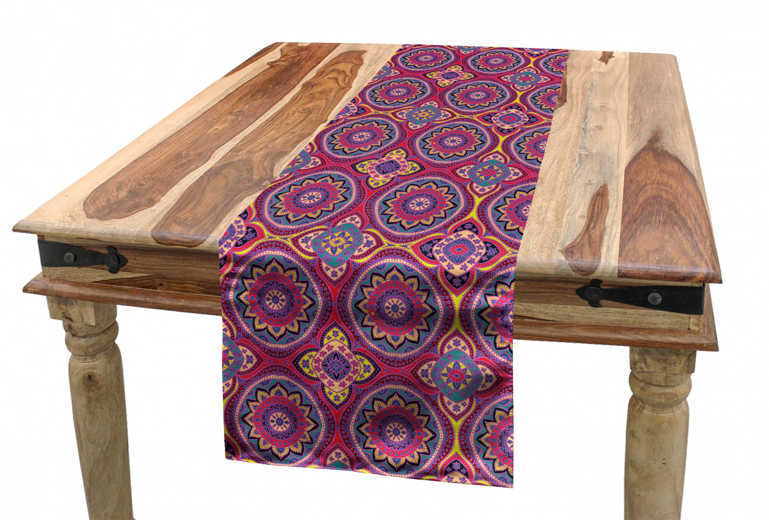 Ambesonne Ethnic Table Runner Dining Room Kitchen Decor in 3 Sizes - Picture 50 of 53