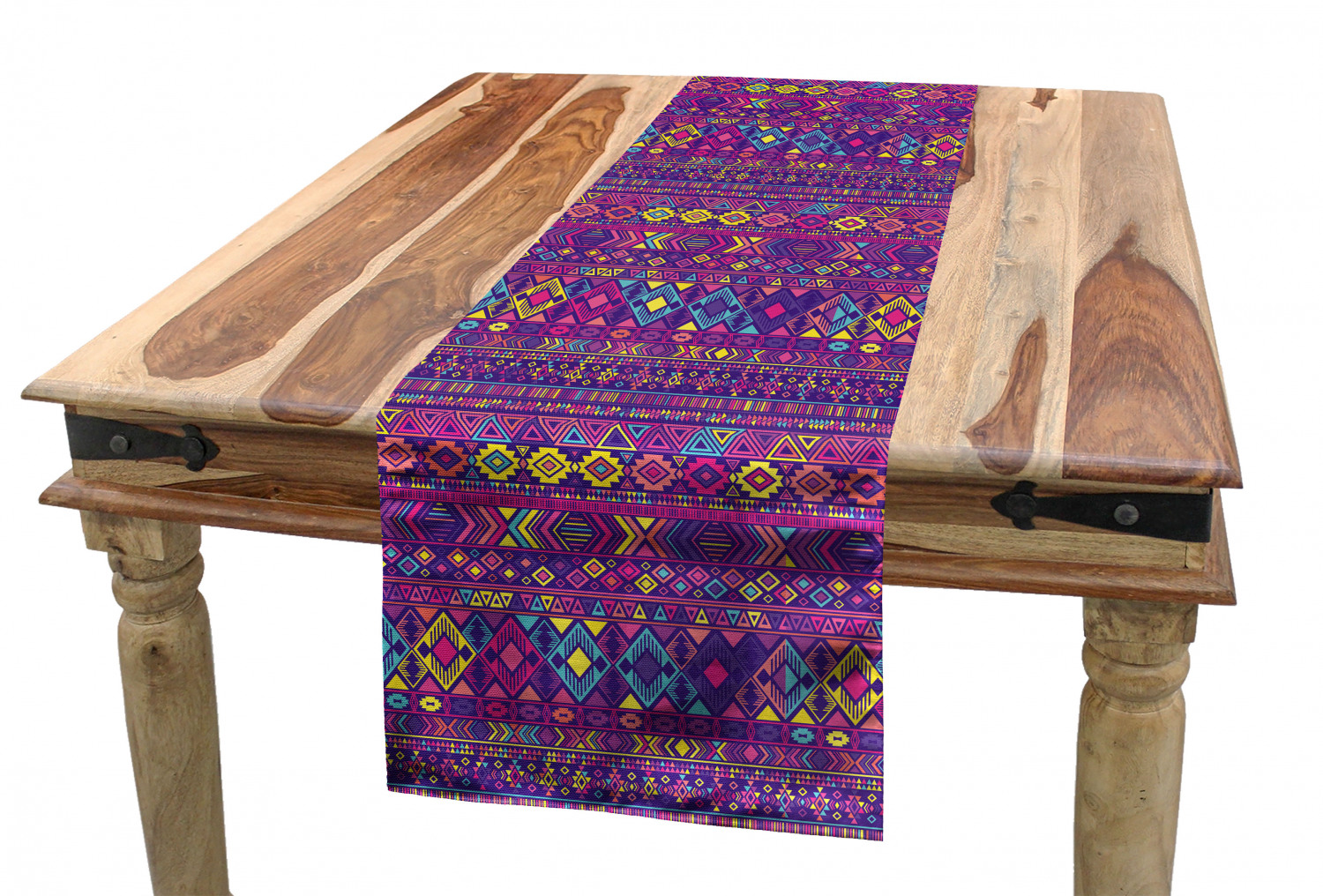 Ambesonne Ethnic Table Runner Dining Room Kitchen Decor in 3 Sizes - Picture 44 of 53