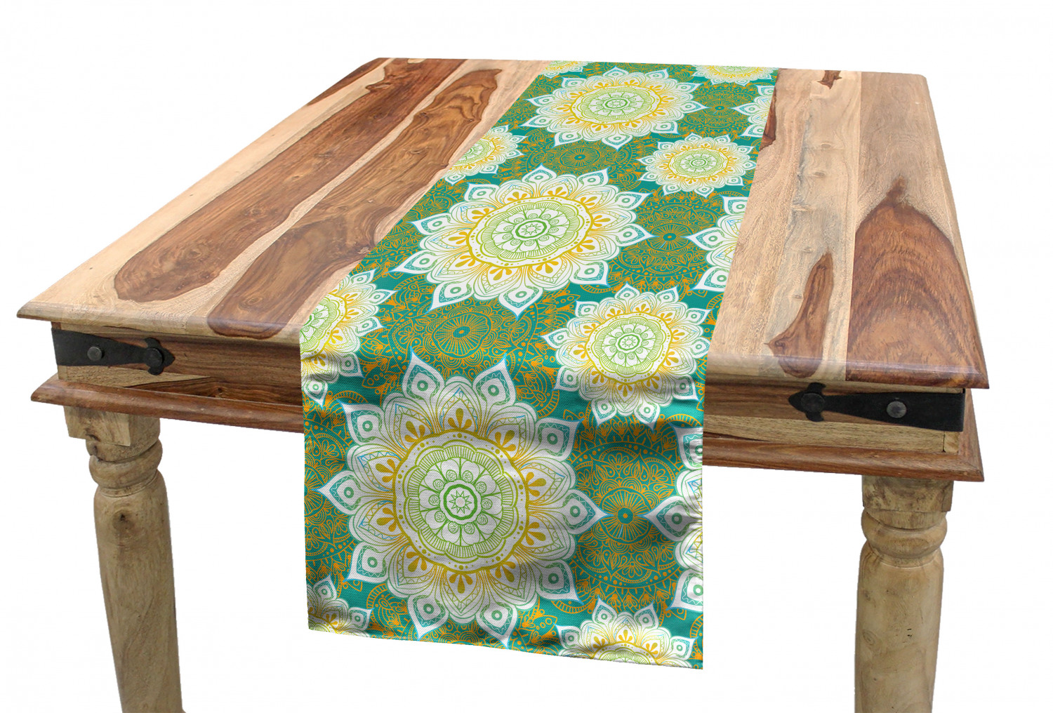 Ambesonne Ethnic Table Runner Dining Room Kitchen Decor in 3 Sizes - Picture 32 of 53